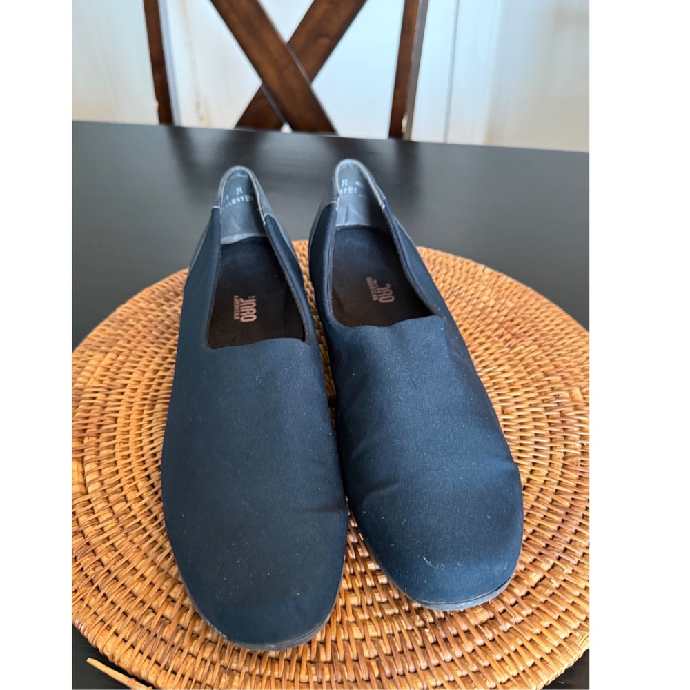 Munro American  Stretch Fabric Leather Slip On Loafers Womens 14